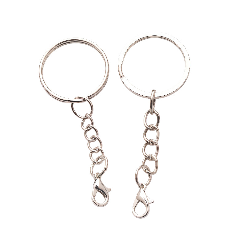 30 anillos planos, 5 secciones, 306 cierres de langosta, plateado.