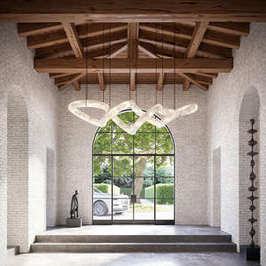 Nuevo diseño nórdico personalizado luces alabastro Hotel mesa de comedor colgante de mármol luz colgante - Product Image 3