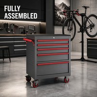 Armoire de garage métallique antirouille pré-assemblée, 7 tiroirs, personnalisation OEM/ODM/OBM, étagères réglables à verrouillage 3 points, capacité de charge 130 kg