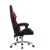 Chaise de jeu pivotante en cuir rouge tendance pour PC et ordinateur, style course, vente chaude, par le fabricant