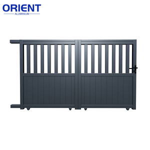 Conception peu encombrante de porte coulissante en aluminium à faible entretien pour villa et cour Portes d'entrée de sécurité en aluminium durables - Product Image 1