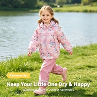 Lässige Jacke mit Reißverschluss für Mädchen Bedruckte Sport- und Outdoor-Bekleidung für Kinder für Frühling & Herbst