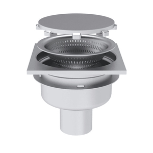 Siphon de sol de douche en acier inoxydable sur mesure avec grille de couverture amovible - Product Image 6