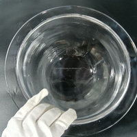 Cloche en quartz de silice fondue de qualité semi-conductrice avec bride, ultra haute pureté, sans contamination