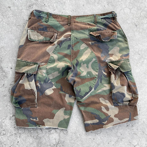 YSJY Streetwear personalizzato a vita alta in cotone pesante ampio peso massimo mimetico mimetico <span class=keywords><strong>Cargo</strong></span> corto per gli uomini - Product Image 2