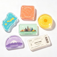 Aimant de réfrigérateur en résine époxy cristalline de forme personnalisée, logo OEM personnalisé, souvenir en acrylique, cadeau de voyage, décoration, vente en gros, usine