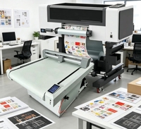 Imprimante numérique UV DTF à plat A3 G-Printing avec tête d'impression I3200 pour impression sans bordure, idéale pour usage domestique sur tissu, largeur 60 cm