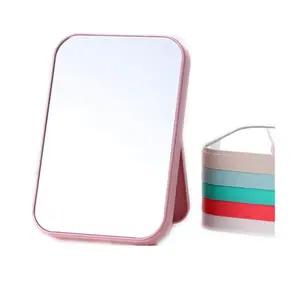 Specchio da trucco in plastica di forma quadrata per trucco da donna