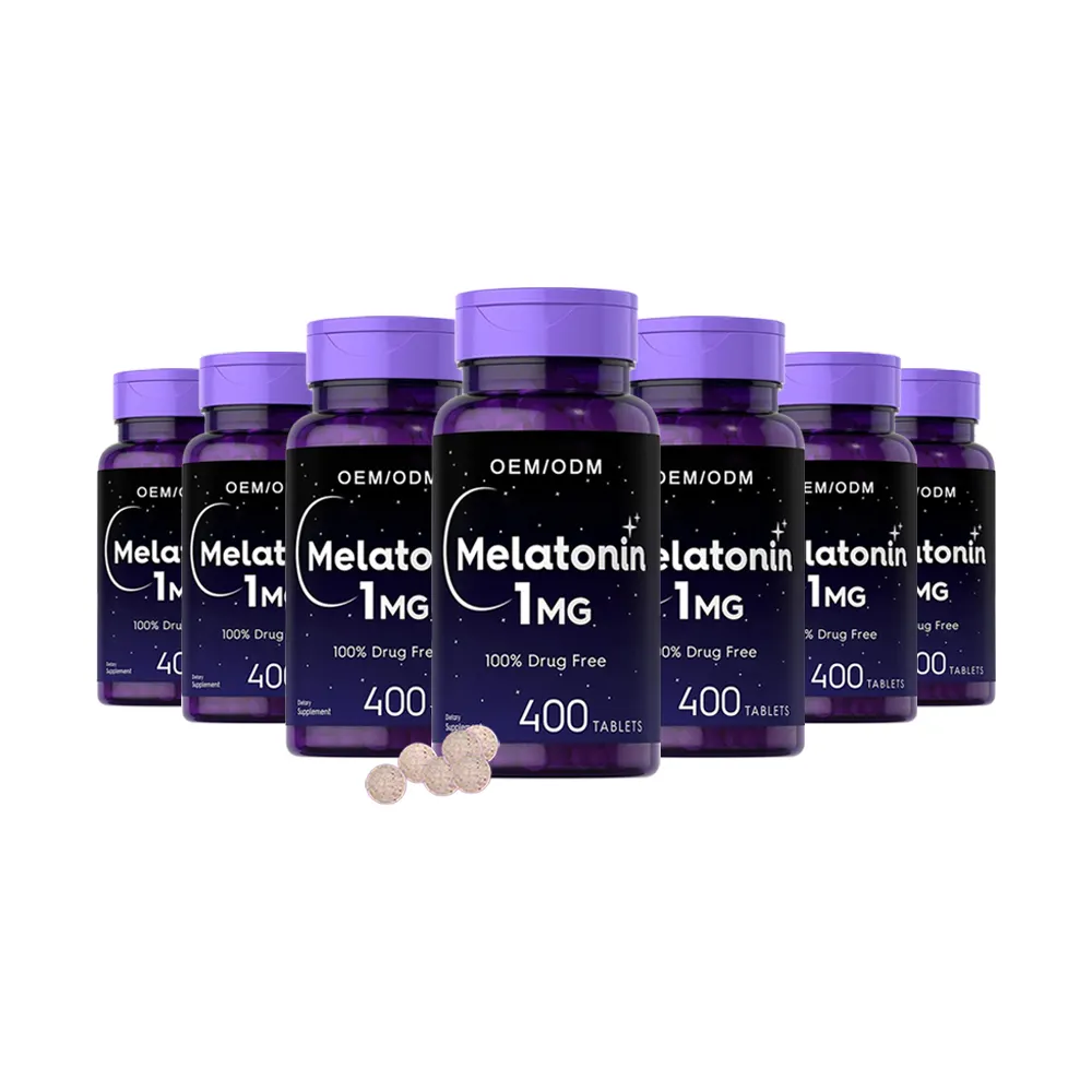 Tabletas de melatonina Tabletas y cápsulas para dormir avanzadas de melatonina con vitamina B6 para hombre durmiendo