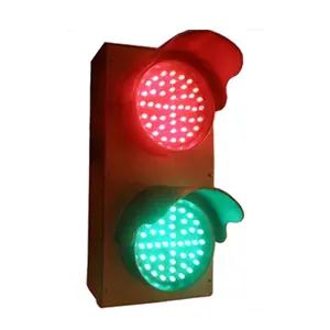 בית אלומיניום FAMA TRAFFIC 100 מ""מ נורית תנועה LED אדום ירוק