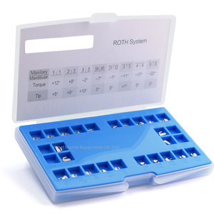 Staffe dentarie bretelle ortodontiche Passive autoliganti MIM monoblocco con tubi buccali MBT/Roth 0.022 345 ganci dentista orto - Product Image 4