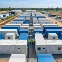 Maison conteneur pliable à déploiement rapide, maison modulaire, cabane préfabriquée temporaire 20FT 40FT