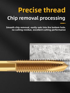 Maschiatura a spirale giapponese standard con cobalto e rivestimento in titanio <span class=keywords><strong>per</strong></span> filettature fini in acciaio inossidabile specializzato - Product Image 4
