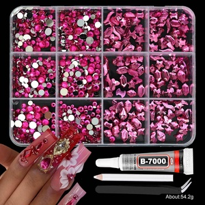 Nouveaux strass transparents Newby AB à dos plat irrégulier de 3 mm pour <span class=keywords><strong>nail</strong></span> <span class=keywords><strong>art</strong></span> <span class=keywords><strong>et</strong></span> vêtements DIY, boîte de 12 compartiments - Product Image 6