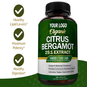 Cápsulas de Cítricos 100% Naturales y Orgánicas, Extracto 25:1, 1400mg, 120 Cápsulas de Bergamota, Suplemento para la Salud del Corazón y el Metabolismo - Product Image 4