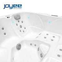 Bain à remous extérieur Hydro Jazzuzi, spa extérieur, baignoire de massage en acrylique JOYEE, piscine de nage extérieure pour 5 personnes