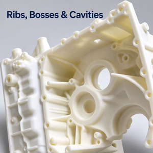 Composants structurels industriels complexes imprimés en 3D, boîtiers en résine blanche, nylon, ABS, plastique technique, fabrication sur mesure de précision - Product Image 2