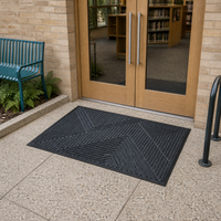Tapis gratte-bottes à picots grossiers avec support en caoutchouc robuste pour maison de campagne, niche pour chien et abri de jardin