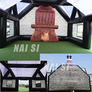 Carpa Inflable para Pub Irlandés con Impresión Completa y Chimenea, Casa de Bar Inflable para Club de Cerveza - Product Image 6