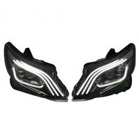 Ensemble de phares LED à trois yeux de style Maybach pour Série 5 F10 F18 2011-2017, clignotants séquentiels, feux de jour DRL, projecteurs