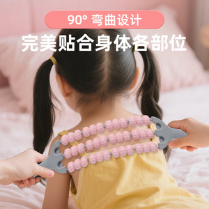 ไม้กายสิทธิ์นวดแบบยืดหยุ่นสามแถวสำหรับเด็ก พร้อมลูกปัดนูนเพื่อการผ่อนคลายกล้ามเนื้อและฝึกประสาทสัมผัส - Product Image 5