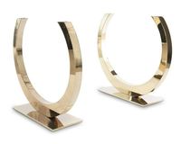 Pieds de table industriels modernes en fer robuste pour usage extérieur, bureau, restaurant, salle à manger, cuisine, hôtel, avec finition brossée
