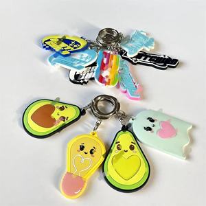 Porte-clés personnalisé, porte-clés en caoutchouc souple, porte-clés tendance, échantillon gratuit, logo personnalisé - Product Image 1