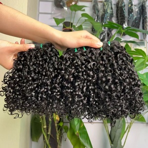 ผมแท้แบบซุปเปอร์ดับเบิ้ลดรอน คุณภาพเวอร์จิ้น แบบพิกซี่เคิร์ล ชุด 1b # - Product Image 1