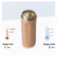 Bouteille isotherme contemporaine en acier inoxydable à double paroi de 320 ml/10 oz, écologique, avec couvercle, fournie directement par l'usine IKUK.