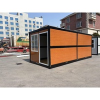 Maison conteneur pliable moderne de 20 pieds, abri préfabriqué à déploiement rapide pour les secours en cas de catastrophe