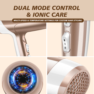 Asciugacapelli Professionale da Salone 2000W con Luce Blu Ionica, Asciugatura Rapida, Controllo Temperatura NTC, Bassa Rumorosità per Parrucchieri - Product Image 6
