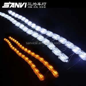 Hot Selling Led Flexible Drl Strip Daytime Running Light Universal Led Strip Sequential Drl Dual Color Car Retrofit Kit - Product Image 3