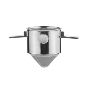 304 <span class=keywords><strong>filtre</strong></span> à café en acier inoxydable de qualité alimentaire sans papier verser sur la cafetière ménage Portable goutteur à café - Product Image 3