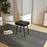 Studio moderne portable, avec haut-parleur et chargeur usb, meubles carrés en bois nordique, table basse intelligente de chevet, pour la maison