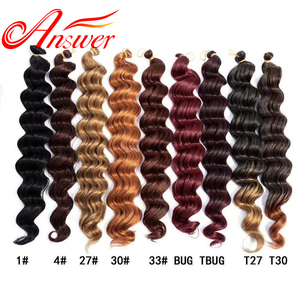ผมถักโครเชต์แบบลอนลึก ทรงลอนคลื่นยาวแบบธรรมชาติ สีออมเบรแบบฝรั่งเศส ลอนคลื่นแบบทะเล - Product Image 6