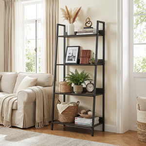 Étagère certifiée EN, durable, avec structure en acier renforcé, <span class=keywords><strong>bois</strong></span> FSC, <span class=keywords><strong>meuble</strong></span> de salon, écologique, gain de place pour - Product Image 1