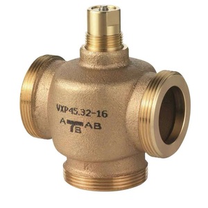 VXP45.32 Válvula Mezcladora de 3 Vías Roscada de Bronce, PN16, DN32, Kvs 16 M³/h, Recorrido de 5.5 mm, 1~110°C, para Sistemas HVAC - Product Image 2
