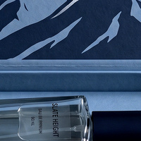 Boîte cadeau de luxe personnalisée pour Cologne bleue et boîte magnétique pour parfum avec boîte en papier parfumé et boîte d'emballage pour collection de parfums