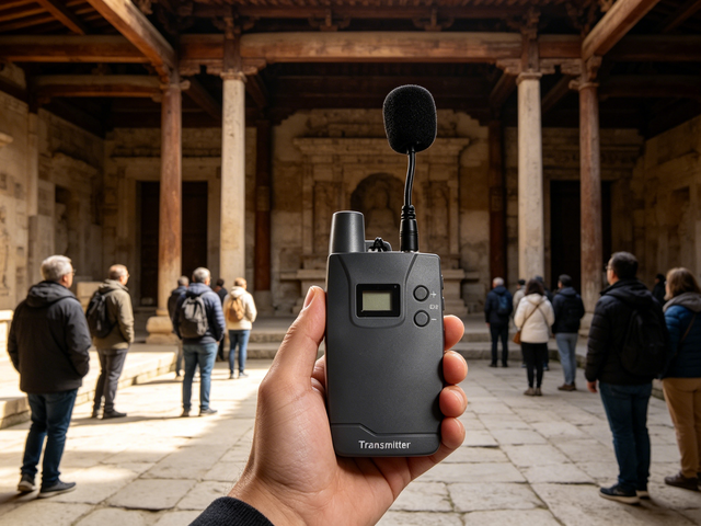 18/48 Channels Lida LD1.2 Wireless Tour Guide System Waterproof 200m Range 16-in-1 Set Anti-interference Restaurant Use 1500mAh