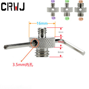 Stainless Steel Double Head L Bracket 1/4-20 Screw Mount Quick Release <b>Tripod</b> Adapter - Product Image 5