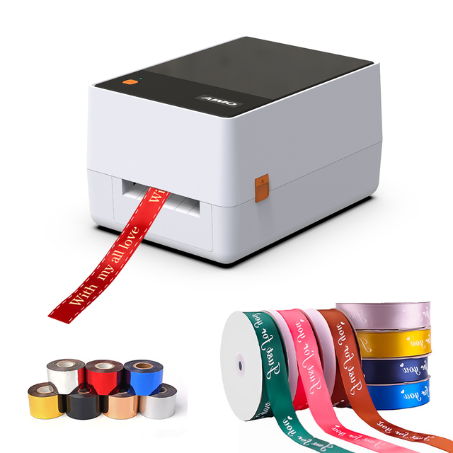 Gift Satin Ribbon Printer Machine Multi-function Desktop High-speed Label Printer Sticker Machine