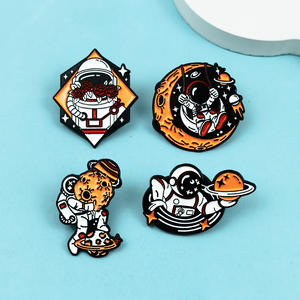 Broche Creativo con Forma de Astronauta, Insignia de Aleación de Astronauta Espacial de Dibujos Animados para Decoración de Ropa y Mochilas - Product Image 2