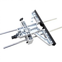 Adaptateur de rail de guidage en aluminium et plastique pour micro-réglage de table de guidage, plage d'ajustement 25 mm 297-350 mm pour le travail du bois