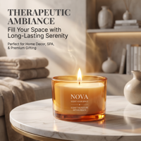 Bougies parfumées d'aromathérapie de luxe en verre coloré faites à la main, durables, naturelles et importées pour Pâques - Vente en gros