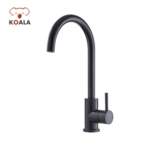 Económico Saber UPC NSF agujero latón único cromo masaje negro mate grifo de <span class=keywords><strong>la</strong></span> cocina - Product Image 1