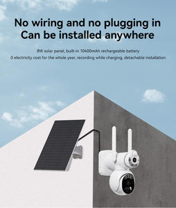 Caméra solaire PTZ <span class=keywords><strong>WIFI</strong></span> double objectif 6MP de haute qualité, vision nocturne couleur, audio bidirectionnel fluide, caméra de sécurité <span class=keywords><strong>WIFI</strong></span> - Product Image 2