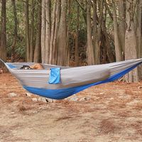 Hamac de camping Baiyuheng avec moustiquaire, lit portable en nylon parachute pour 2 personnes, pour le camping en plein air, les voyages