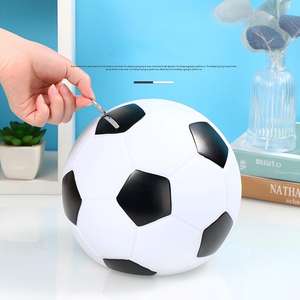 Pot d'épargne en résine en forme de dessin animé pour enfants, best-seller, football, basketball, pour dépôt/retrait d'argent - Product Image 3