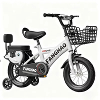 Vélo d'apprentissage 4 roues pour enfants, 3-12 ans, cadre en acier, vitesse unique, selle réglable, plastique, marque OEM/ODM, vente en gros