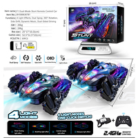 Voiture RC F1 personnalisée double face à détection gestuelle, double pulvérisation, cascades, lumières, musique, 4x4, électrique, écologique, prête à l'emploi, portée 30m
